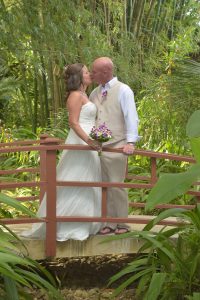 Wedding kiss at the palms jamaica